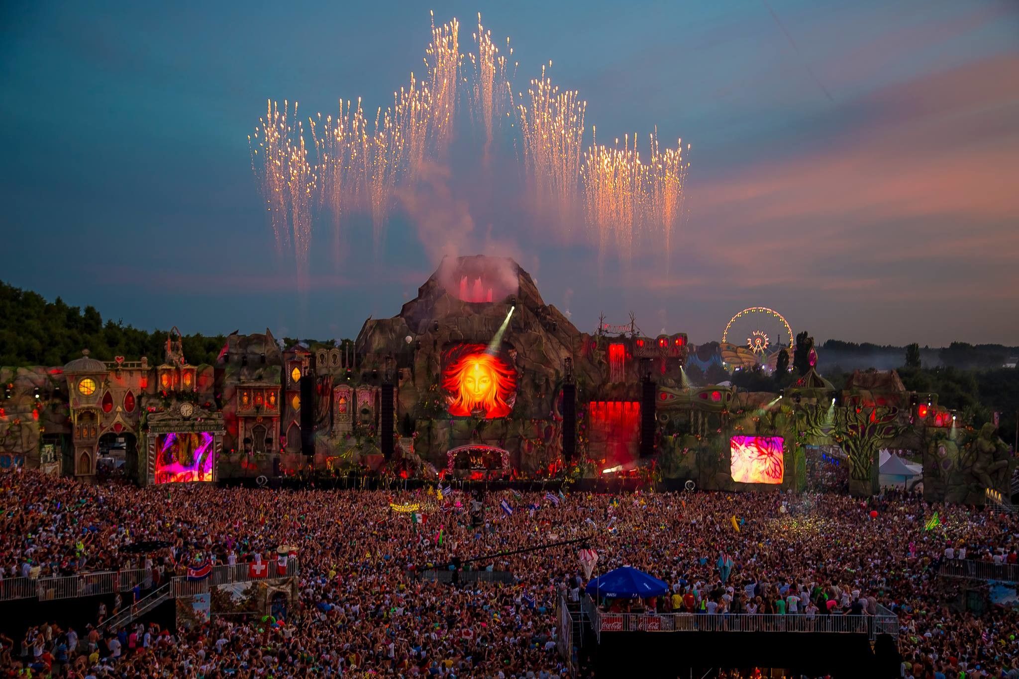 Tomorrowland palco festival fuochi, 2048x1366 Hi-Res, PC