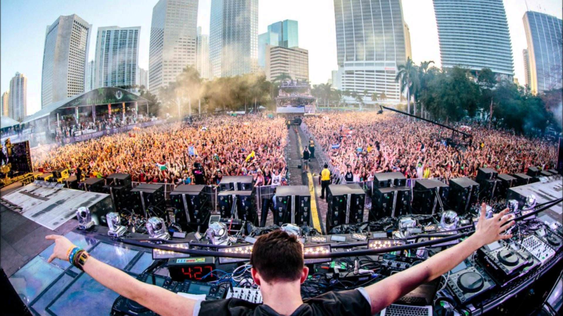 DJ folla festival musicale, 1920x1080 1080p, PC Desktop
