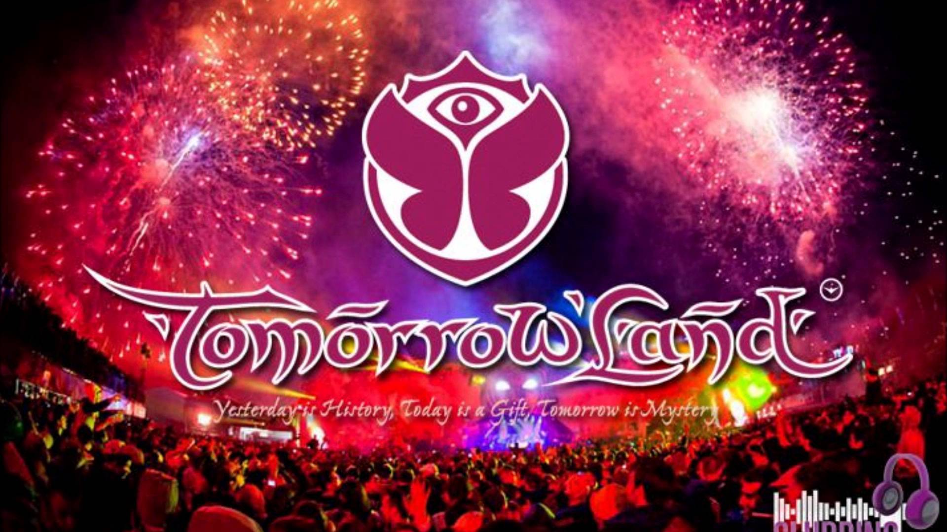 Logo Tomorrowland fuochi d'artificio, 1920x1080 Full HD 1080p, Laptop