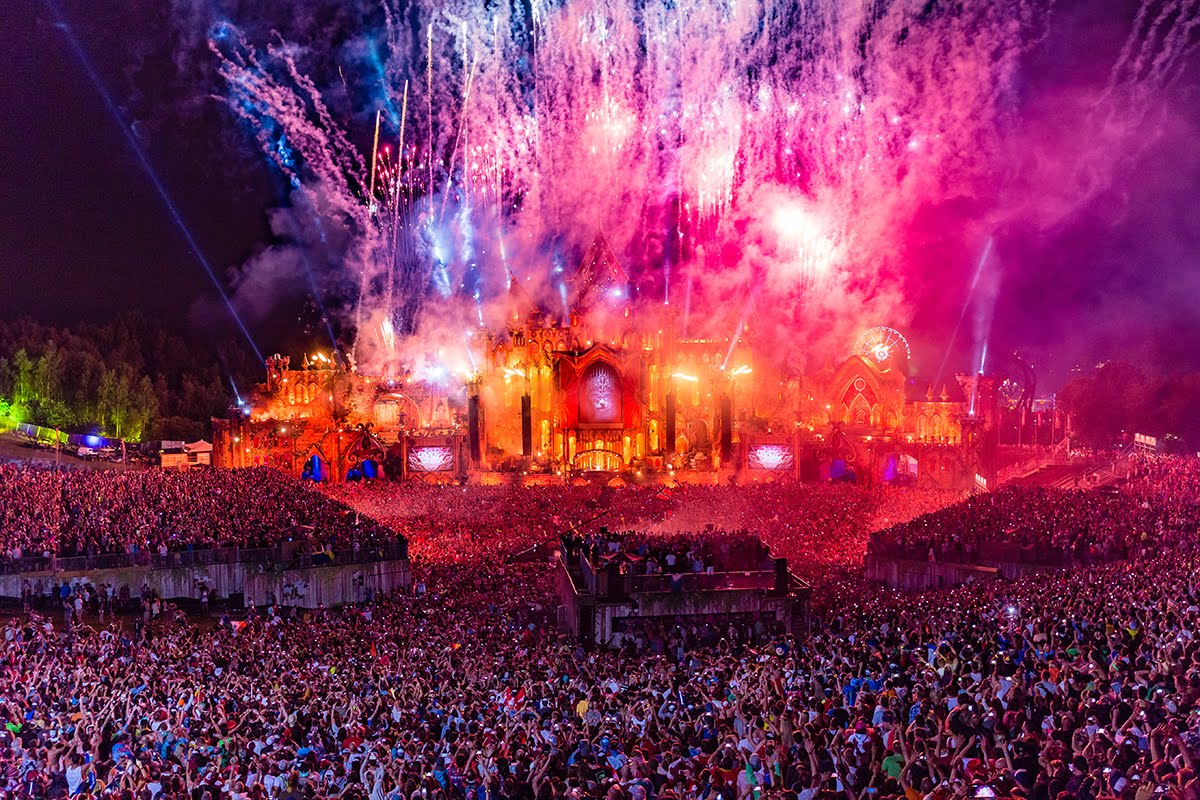 Festival Tomorrowland fuochi d'artificio, 1200x800 HD, Lenovo Legion