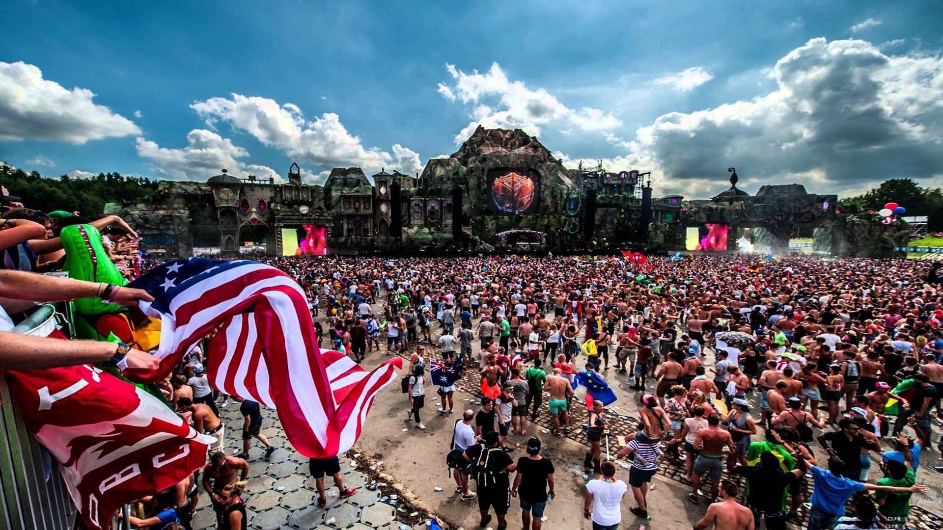 Folla festival Tomorrowland palco, 1920x1080 1080p, PC