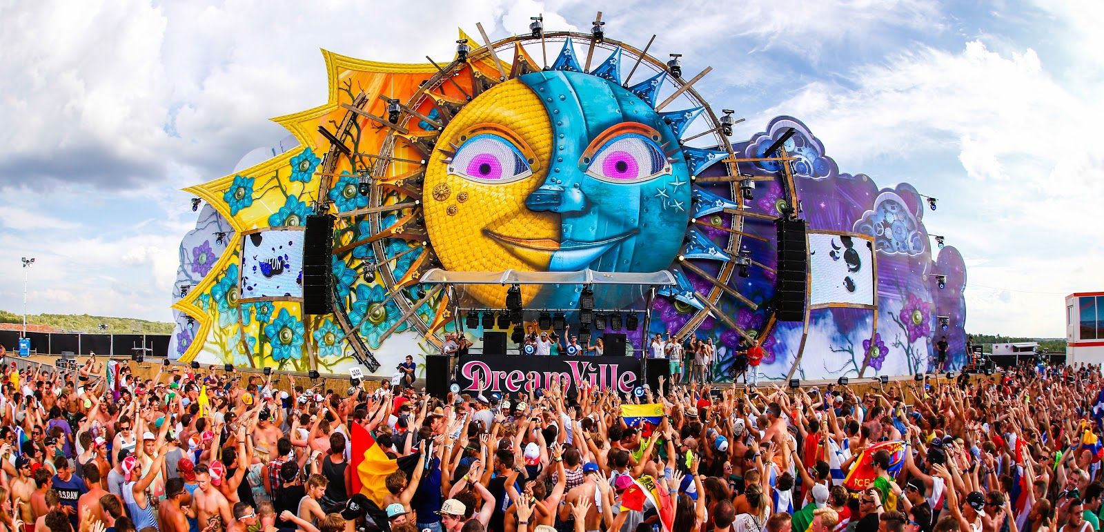 Palco Tomorrowland sole e luna, 1600x771 HD, PC