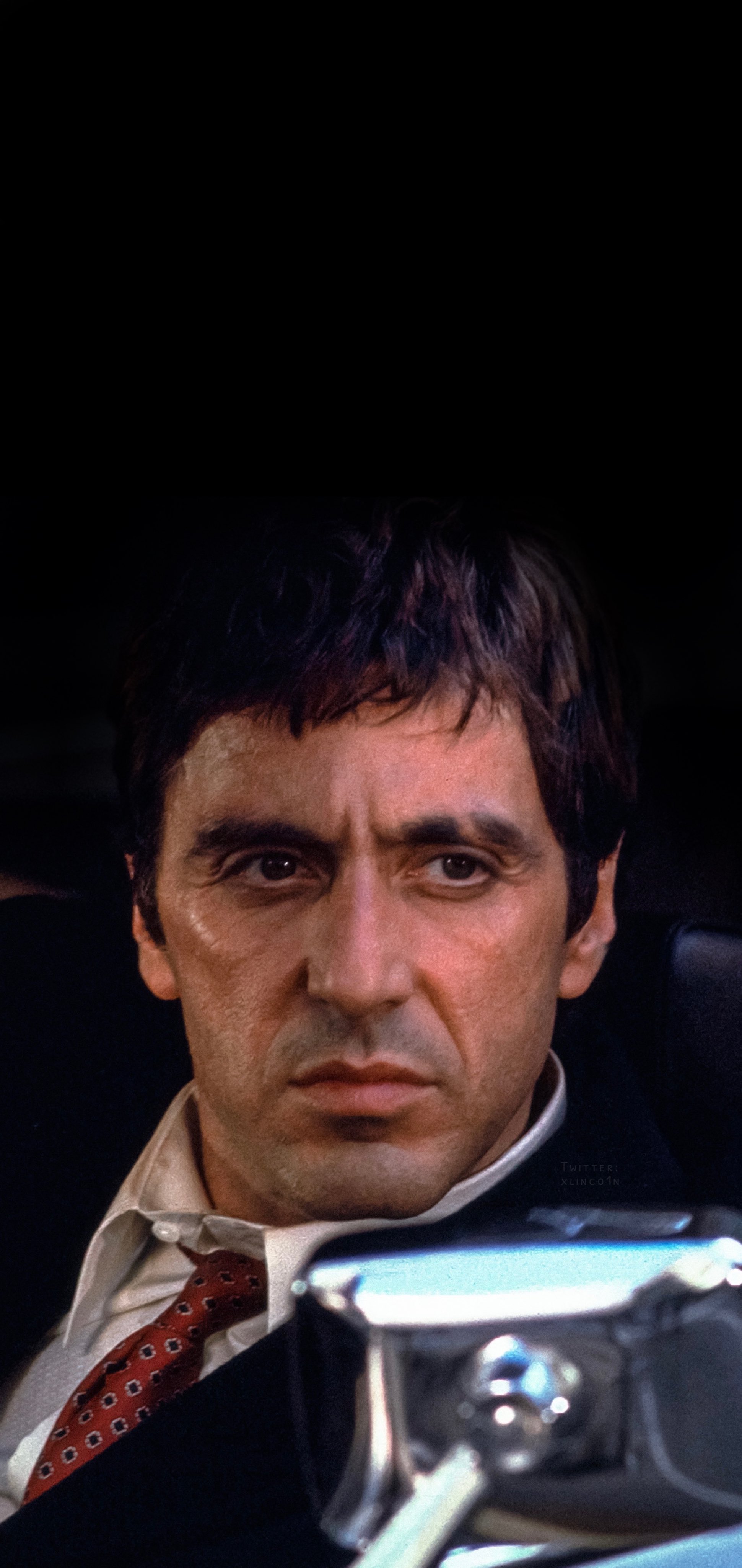 Tony Montana Scarface primo piano, 1940x4096 Verticale, Telefono