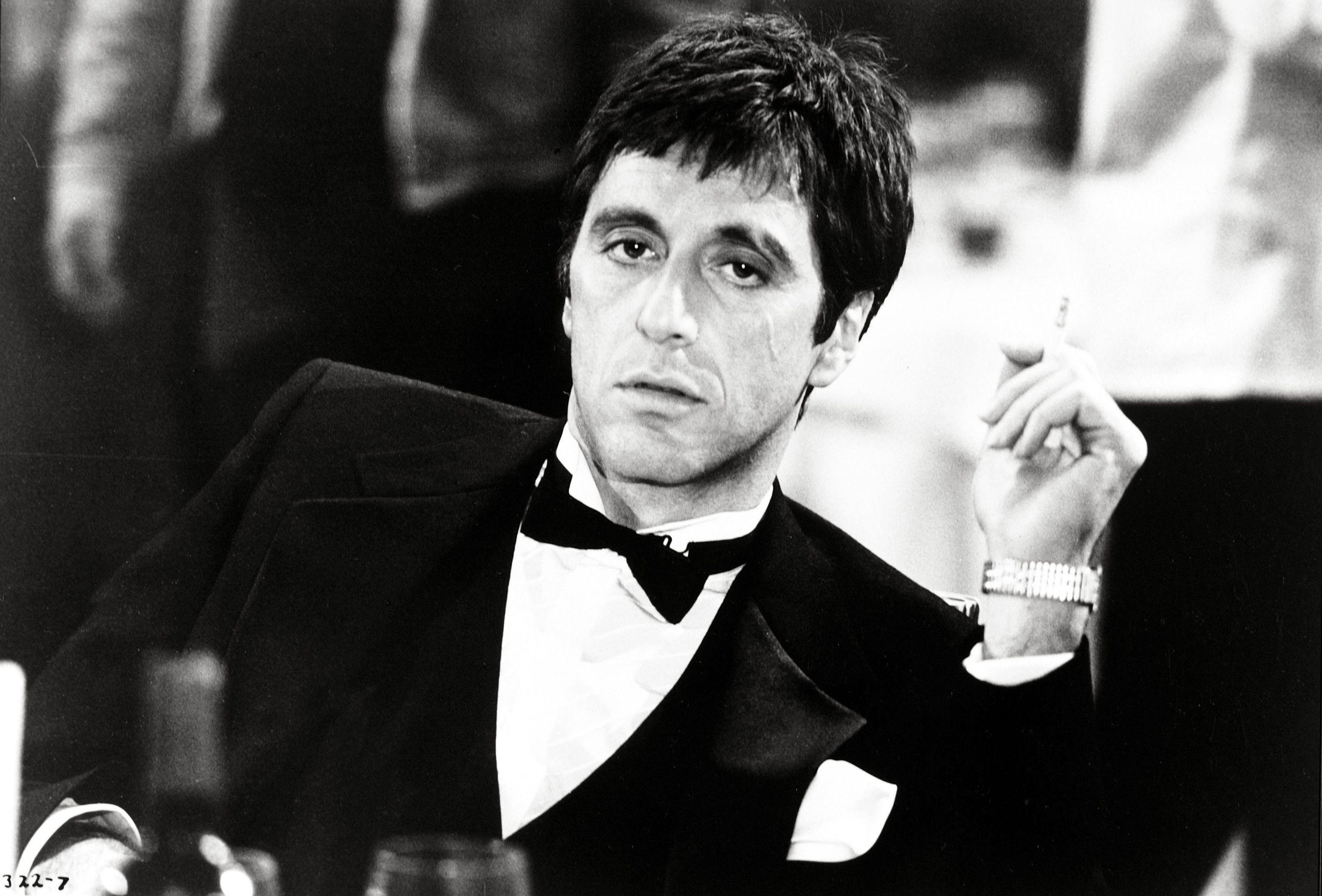 Tony Montana smoking tuxedo, 3100x2102 2K+, Desktop
