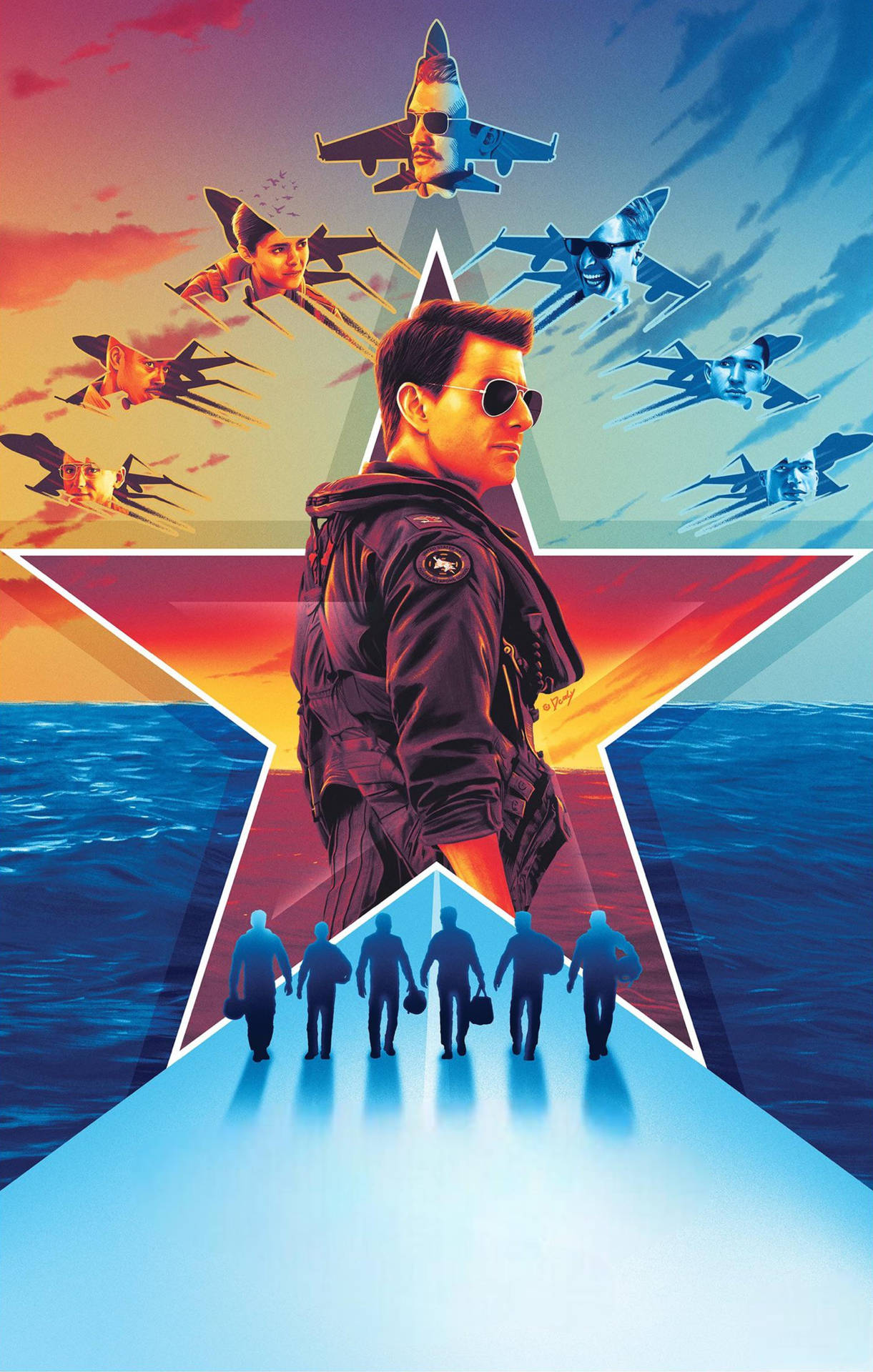 Top Gun Maverick jet caccia, 1221x1920 Verticale, Mobile
