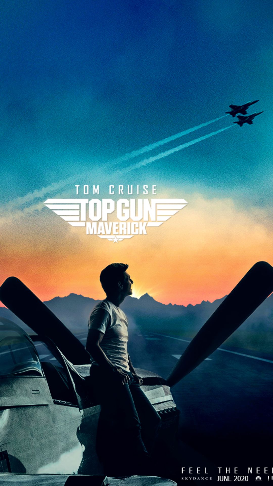 Top Gun Maverick poster film, 1080x1920 Full HD Verticale, Smartphone