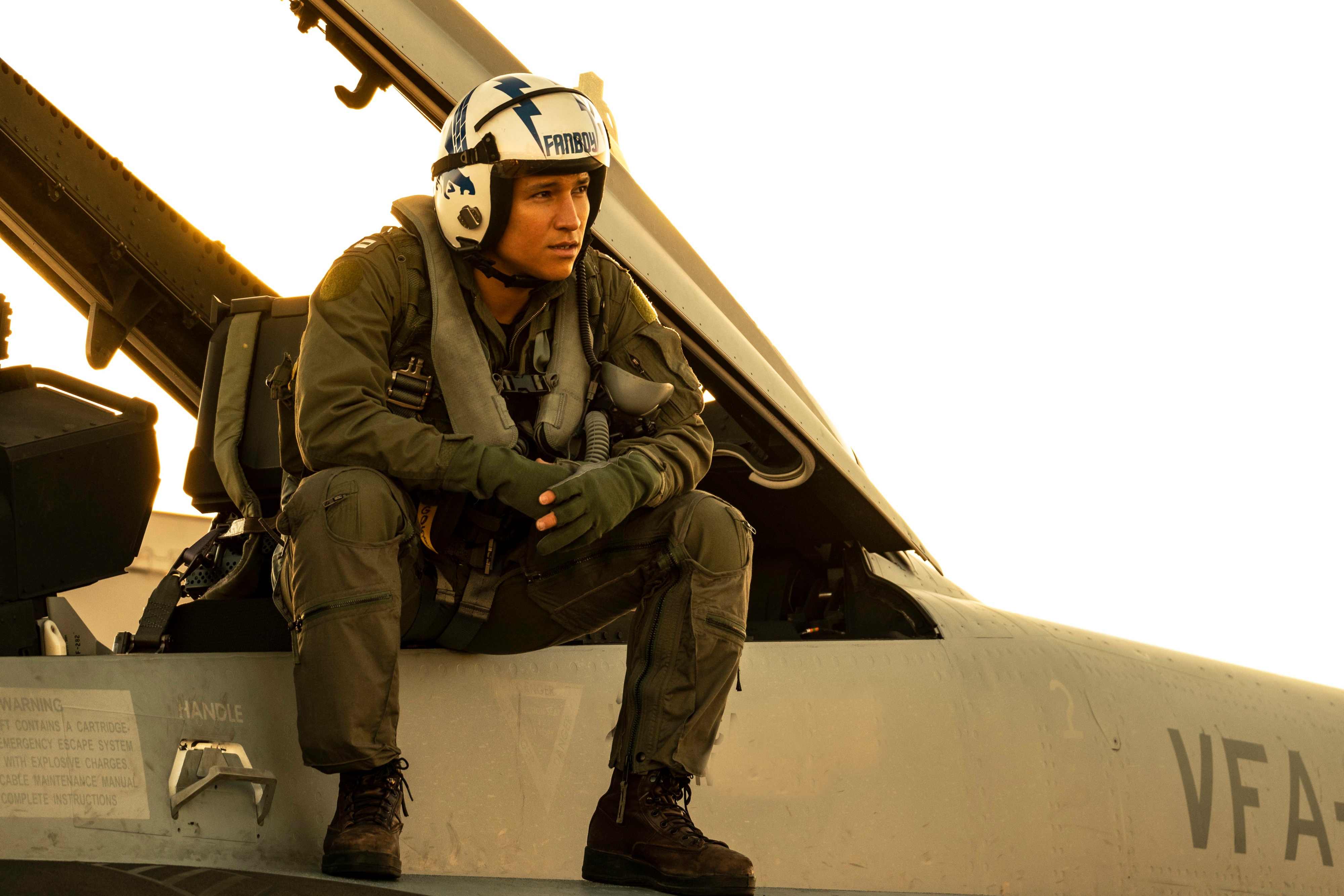 Pilota Top Gun Maverick su jet, 4000x2667 UHD, PC 4K