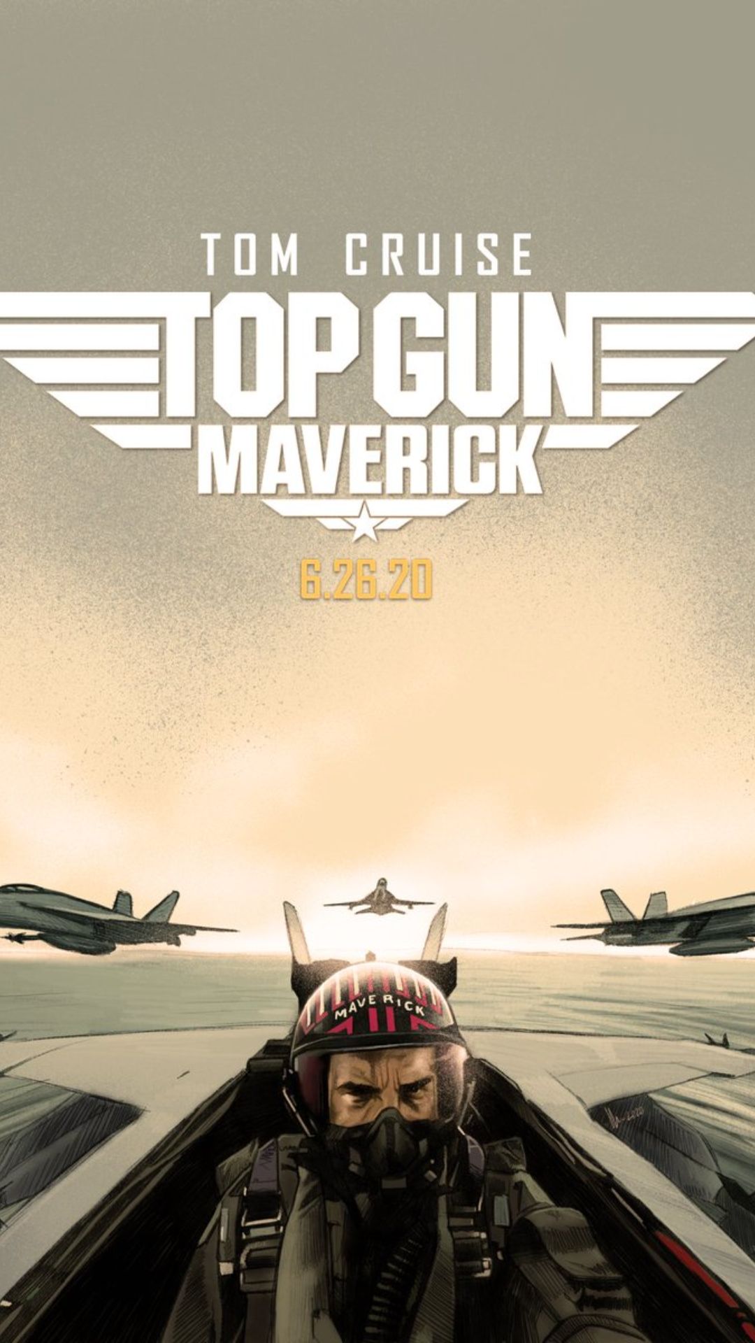 Top Gun Maverick poster jet, 1080x1920 Verticale, Samsung Galaxy