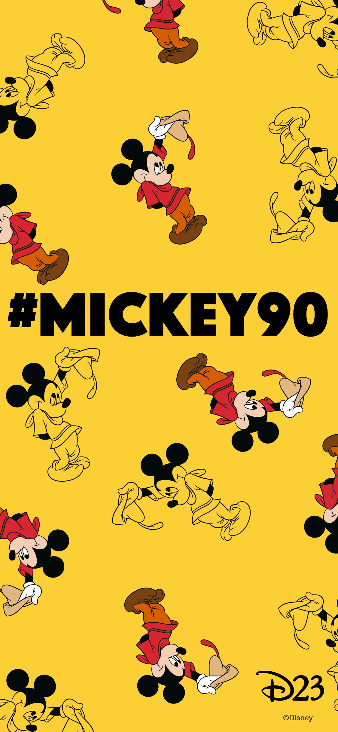 Topolino Disney sfondo giallo, 1125x2436 Full HD Verticale, iPhone