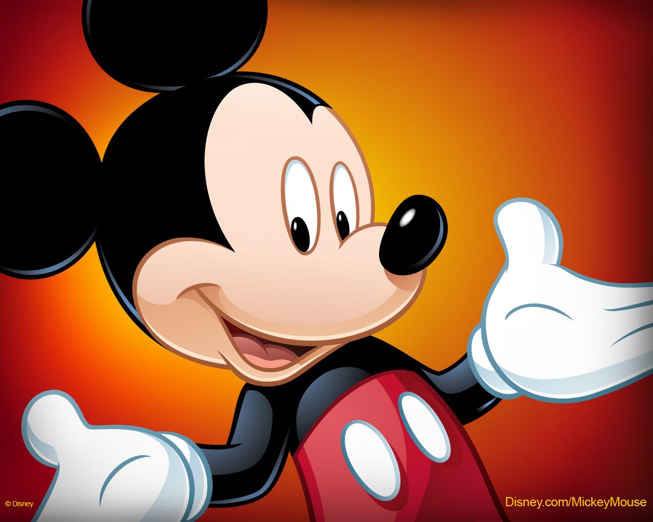 Topolino Disney sorridente, 1280x1024 HD, Desktop