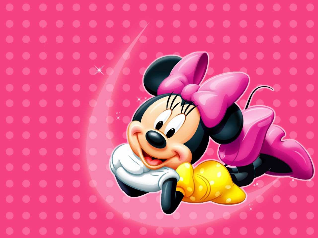 Minnie Mouse sfondo rosa, Disney, 1280x960 HD, Desktop