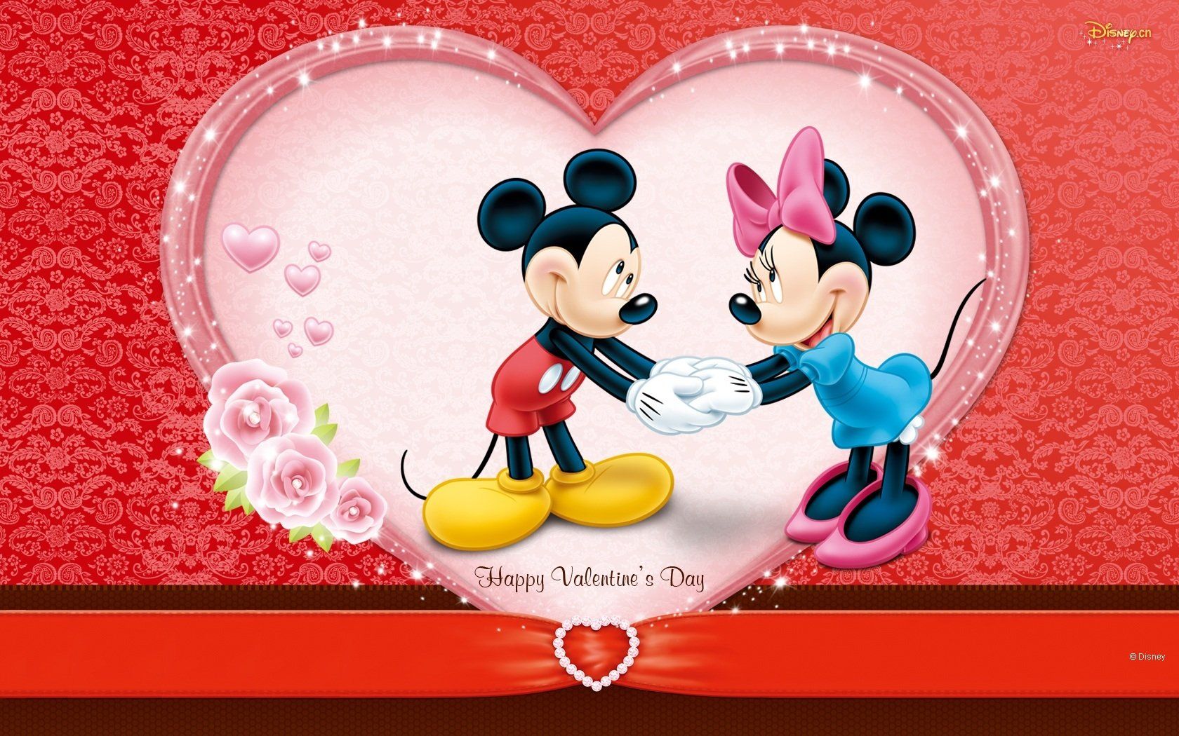 Topolino e Minnie San Valentino, Minnie Mouse, 1680x1050 HD Ready, Desktop