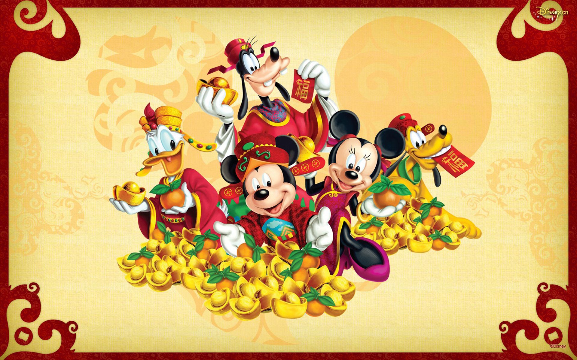 Topolino e amici Disney festosi, 1920x1200 WUXGA, Desktop