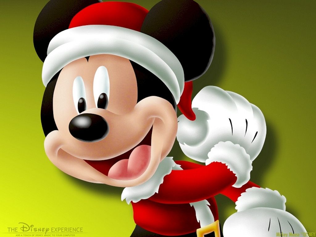 Topolino Disney vestito Babbo Natale, 1024x768 HD, Desktop