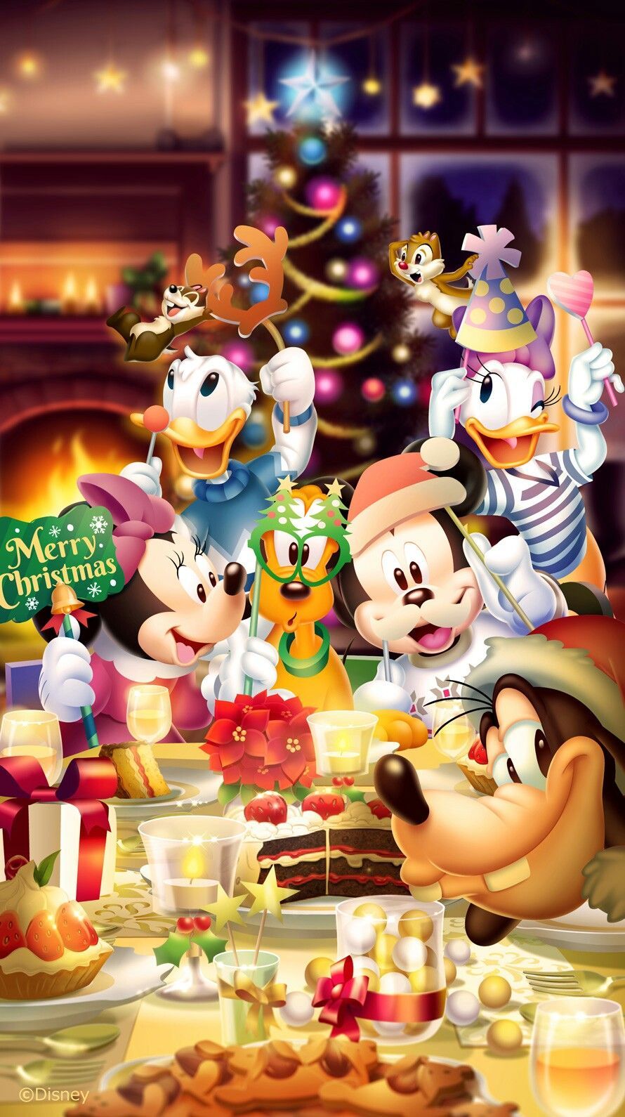 Topolino e amici Natale, 890x1590 Verticale, Mobile