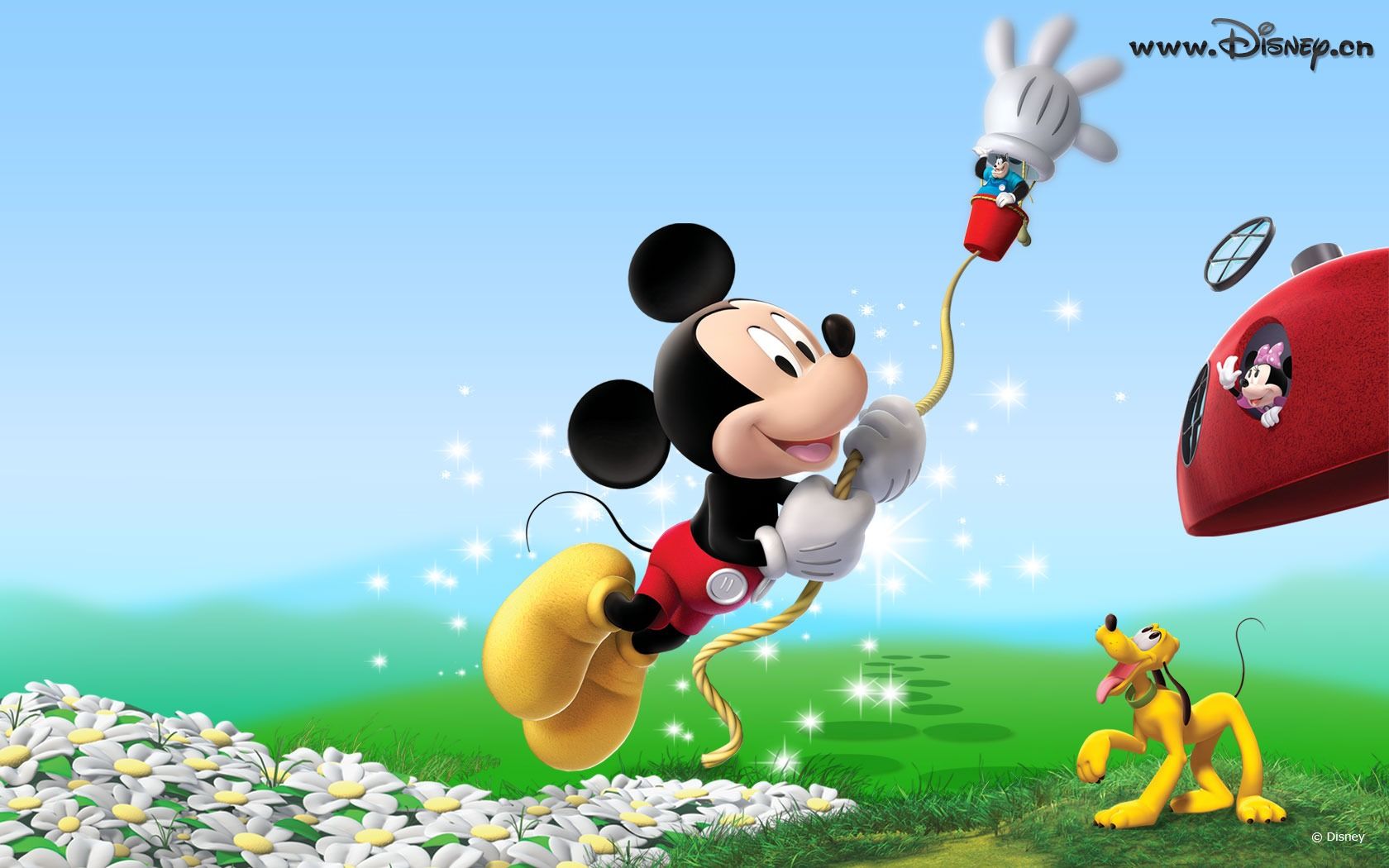 Topolino con guanto gonfiabile Pluto, 1680x1050 HD, PC