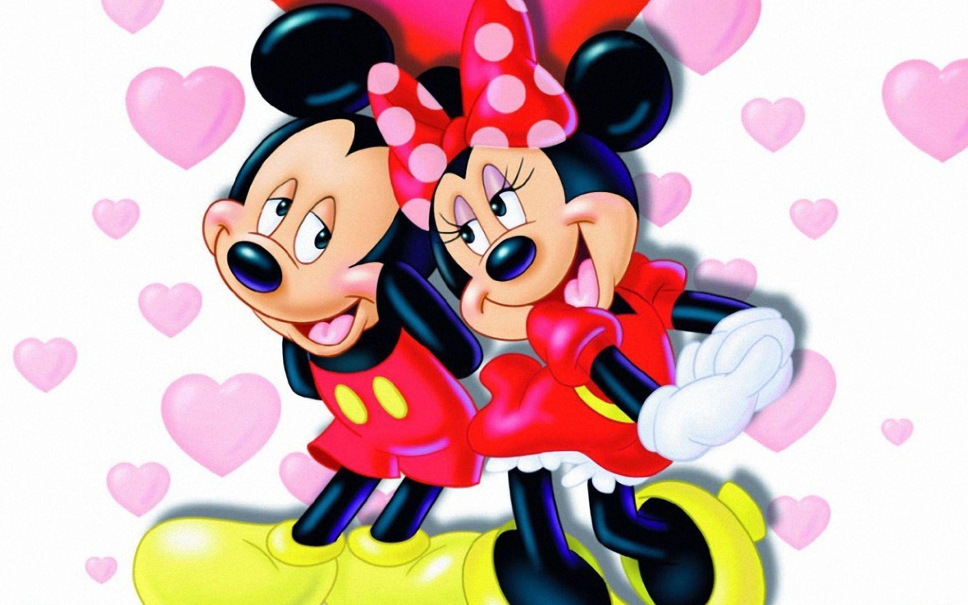 Topolino e Minnie cuori, 1920x1200 Full HD+ WUXGA, Laptop
