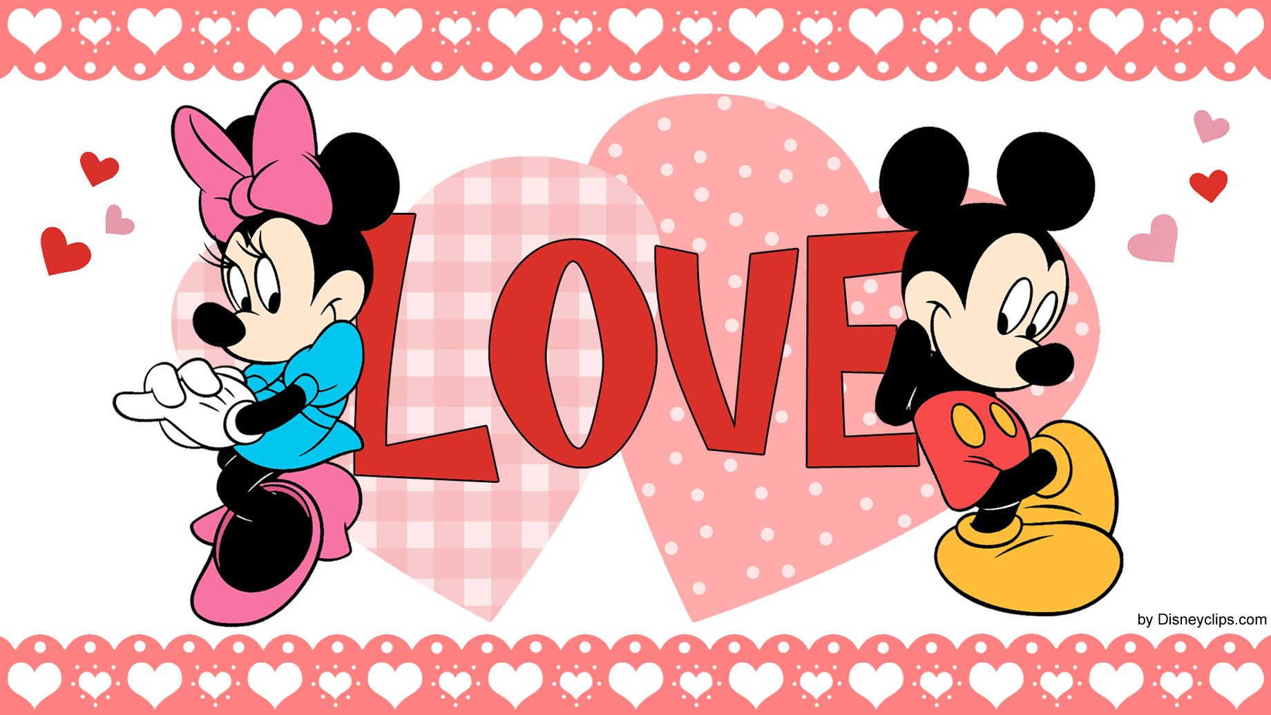 Topolino e Minnie amore, 1840x1035 HD, PC
