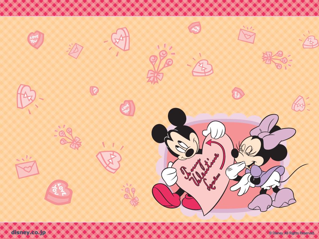 Topolino e Minnie San Valentino, 1024x768 HD, iMac