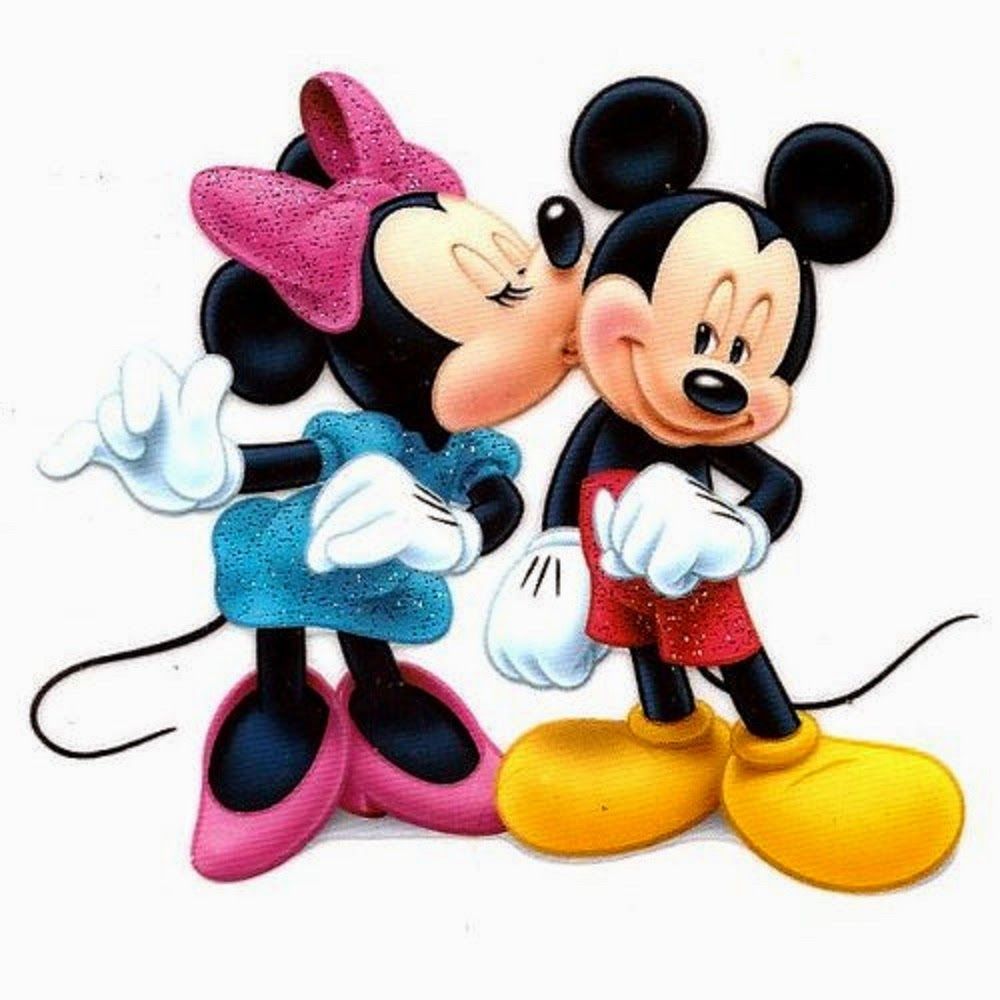 Topolino e Minnie bacio, 1000x1000 HD, Laptop