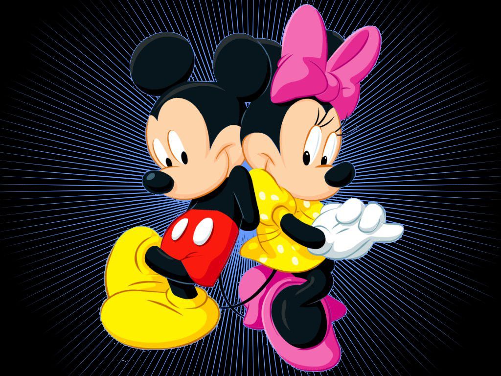 Topolino e Minnie abbracciati, 1024x768 HD, PC