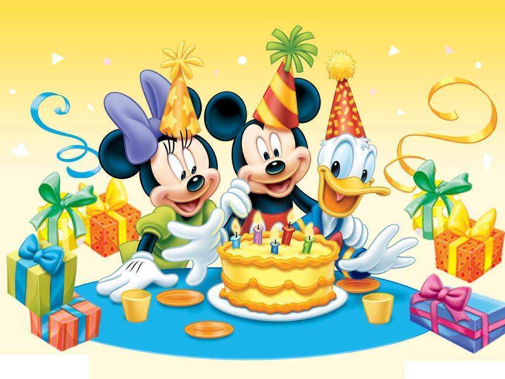 Topolino Minnie Paperino compleanno, 1024x768 HD, iMac
