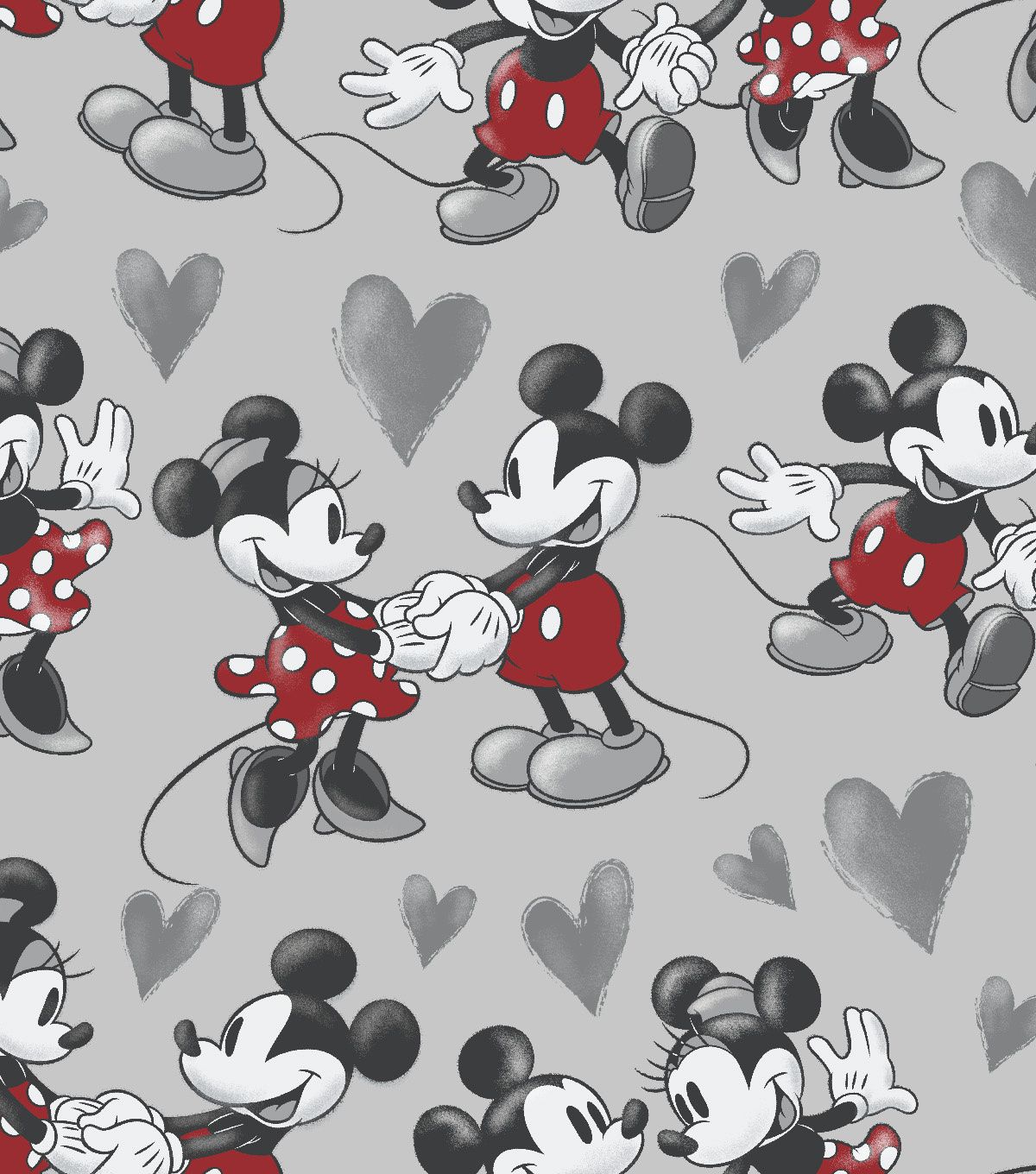 Topolino e Minnie con cuori, 1200x1360 Verticale, Telefono