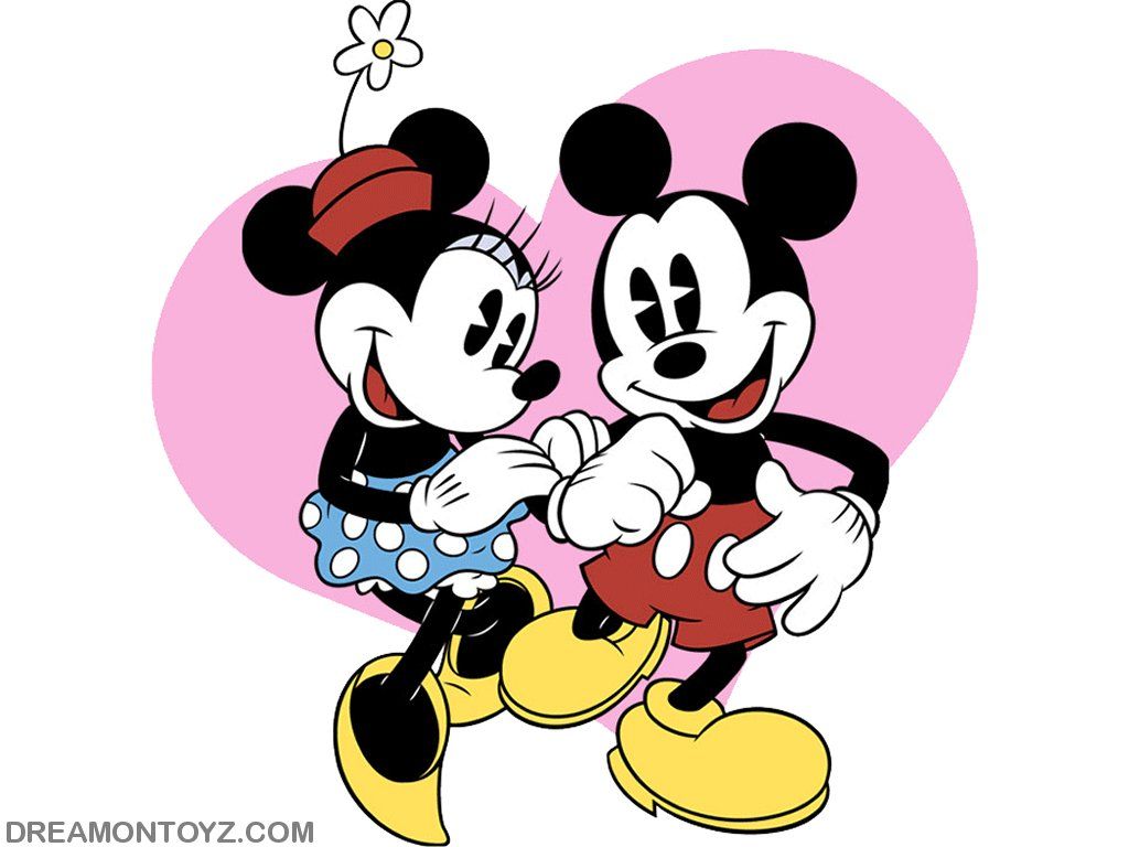 Topolino e Minnie mano nella mano, 1024x768 HD, PC Desktop