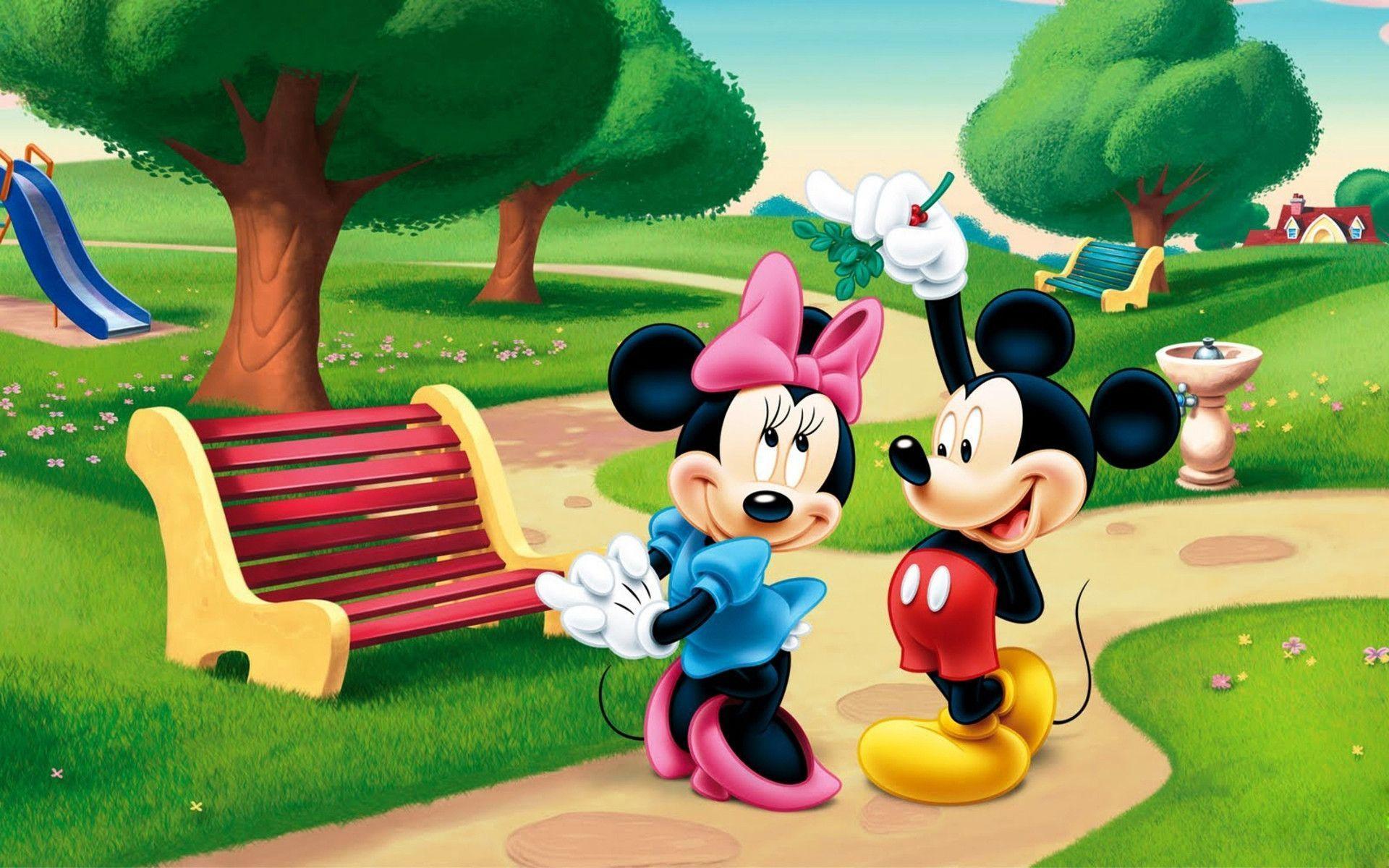 Topolino e Minnie parco, 1920x1200 Full HD+ WUXGA, Desktop