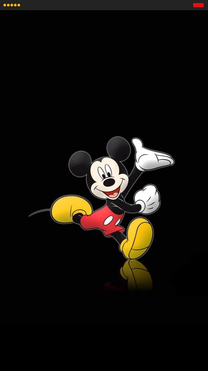 Topolino sfondo nero, 720x1280 Full HD Verticale, Smartphone