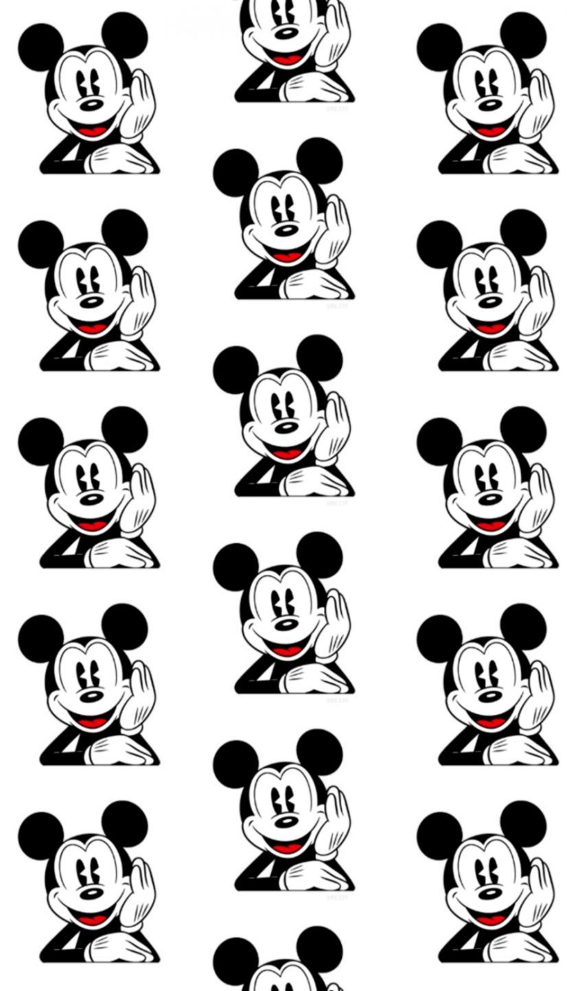 Topolino bianco e nero pattern, 826x1443 Full HD Verticale, Smartphone