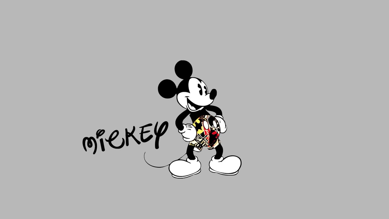 Topolino in Bianco e Nero, 1366x768 HD, Desktop