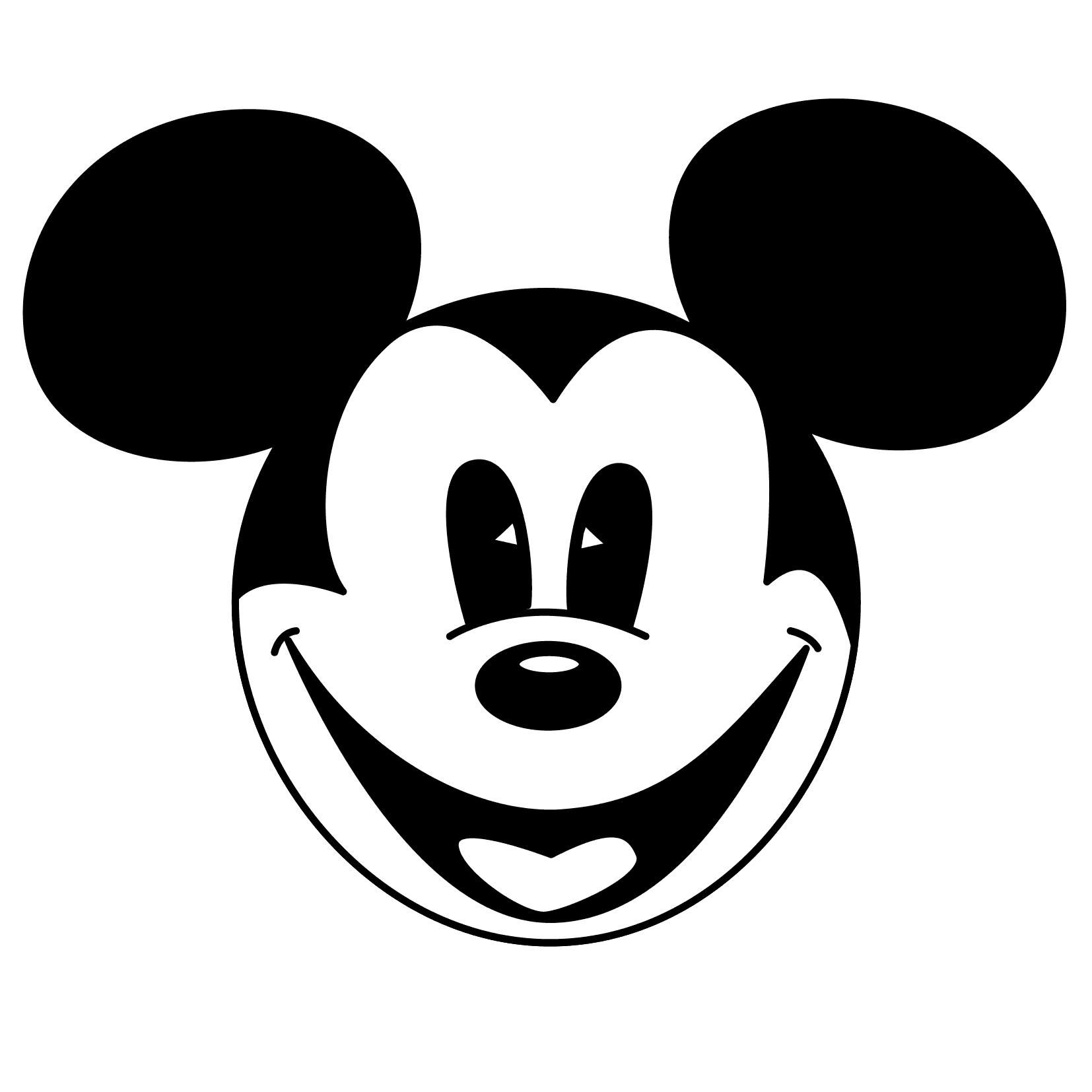 Topolino faccia bianco e nero, Mickey Mouse, 1654x1654 HD Ready, PC