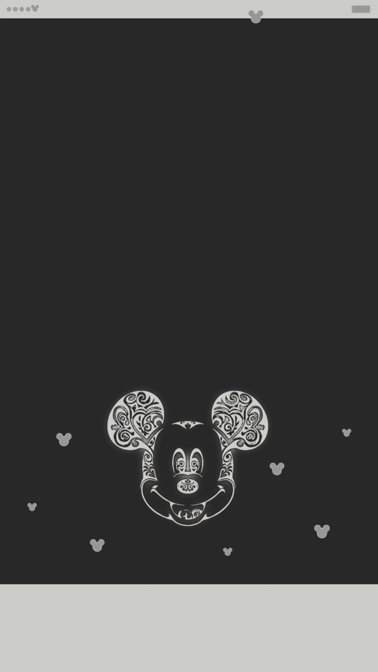 Topolino contorno bianco nero, 1241x2205 Full HD Verticale, iPhone