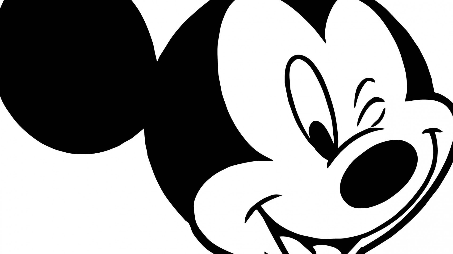 Topolino bianco e nero, 1920x1080 Full HD, PC Desktop