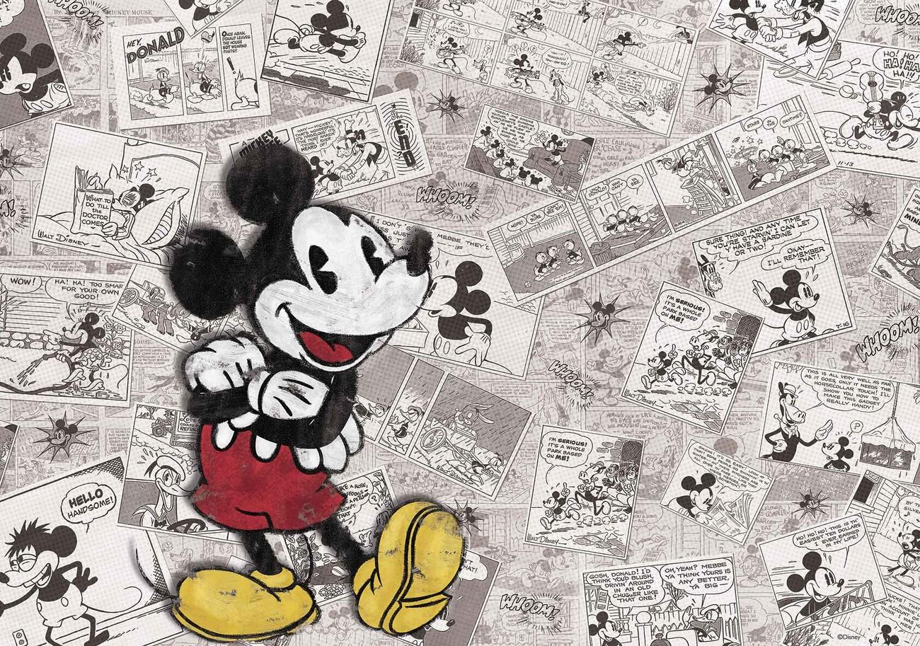 Topolino su fumetti bianco e nero, 1300x913 720p, PC