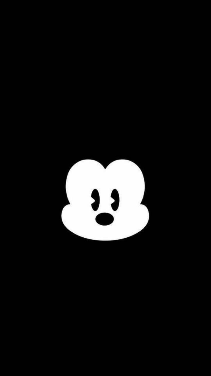 Sagome Topolino bianco nero, 1082x1920 Full HD Verticale, iPhone
