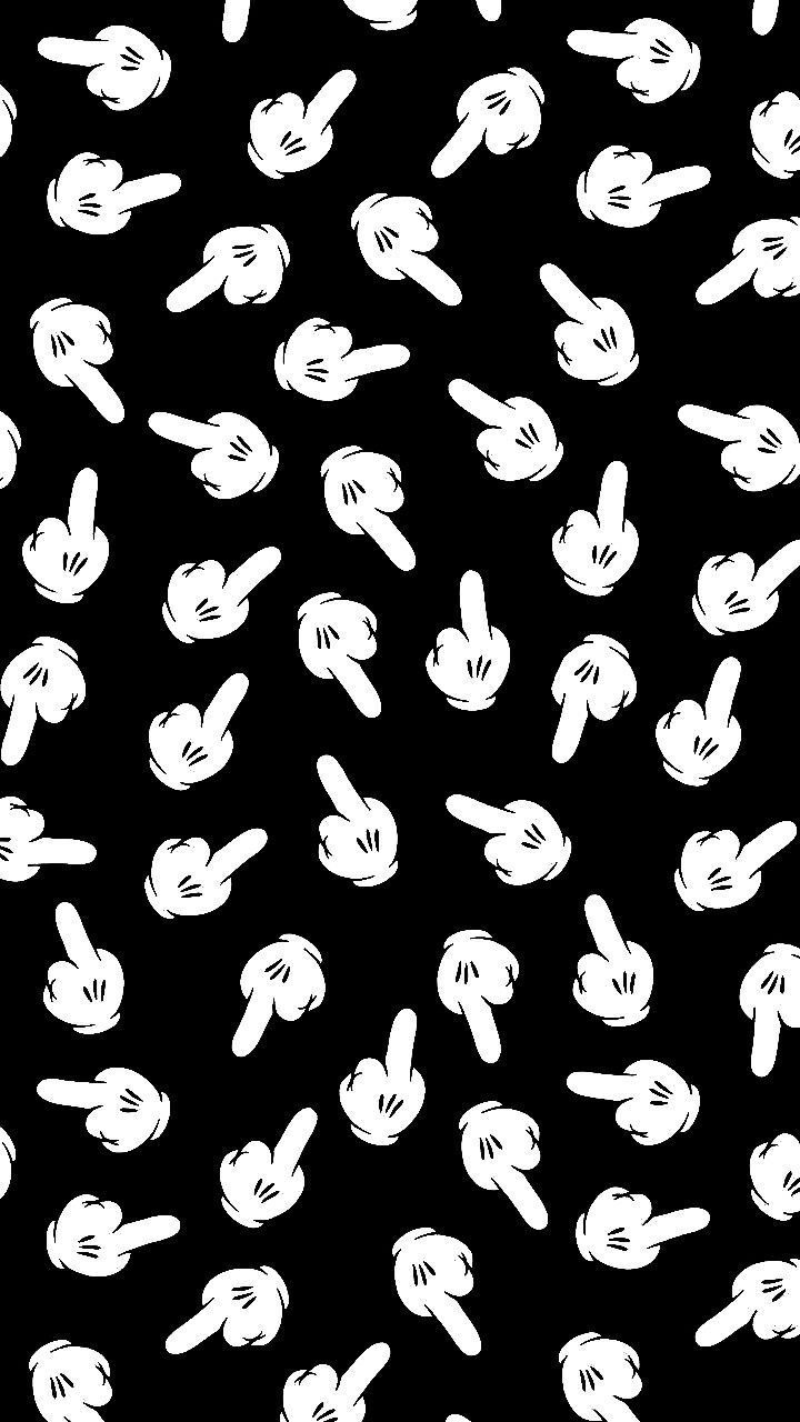 Topolino faccia bianco nero, 720x1280 Full HD Verticale, Smartphone