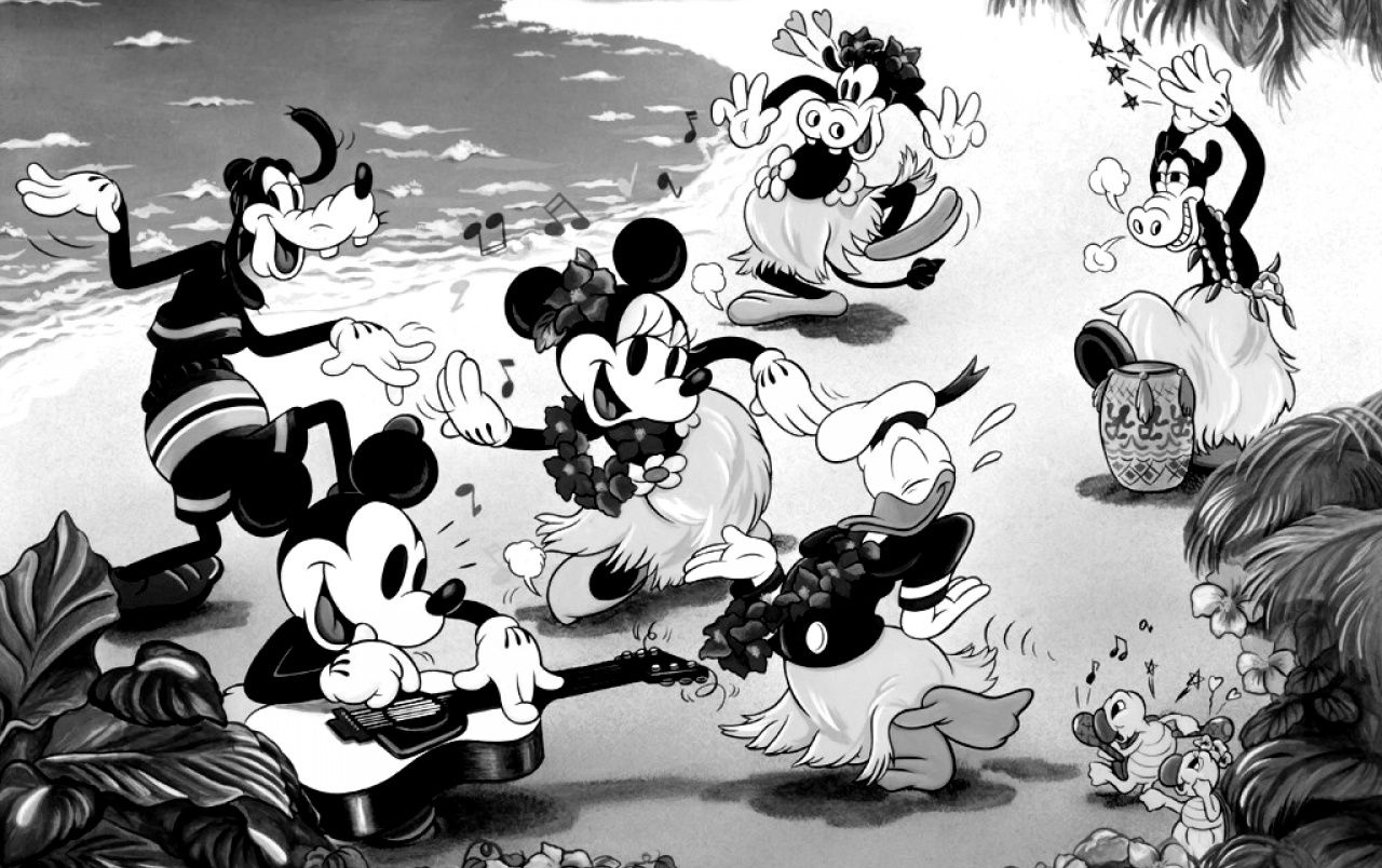 Topolino e amici in spiaggia, 1280x804 720p, Laptop