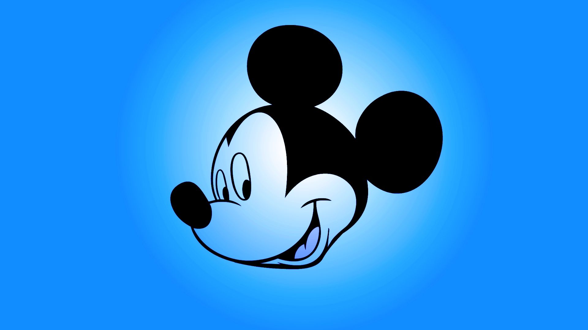 Topolino faccia sfondo blu, 1920x1080 Full HD 1080p, PC