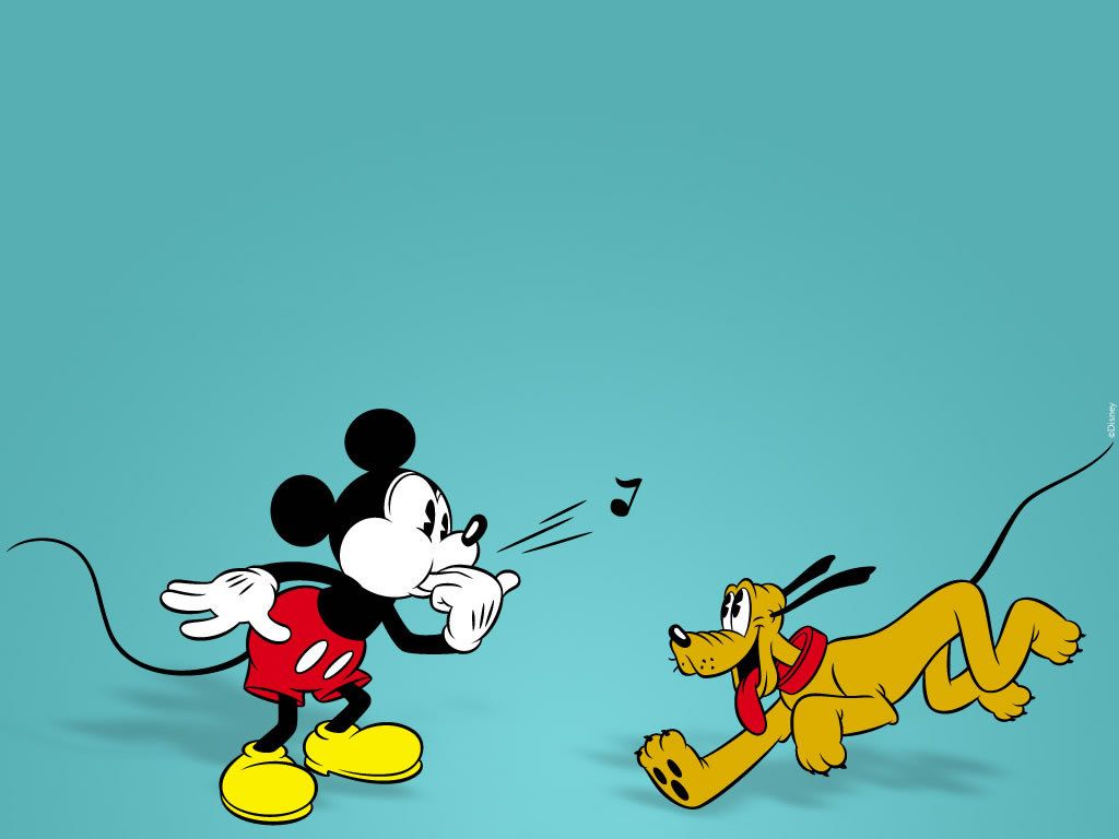 Topolino e Pluto vintage, 1024x768 HD, PC