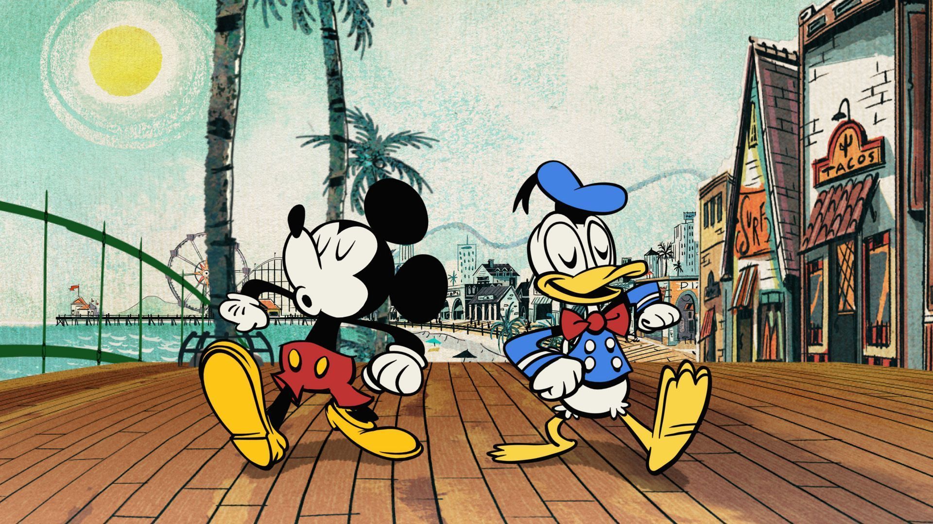 Topolino e Paperino vintage, 1920x1080 Full HD, Desktop
