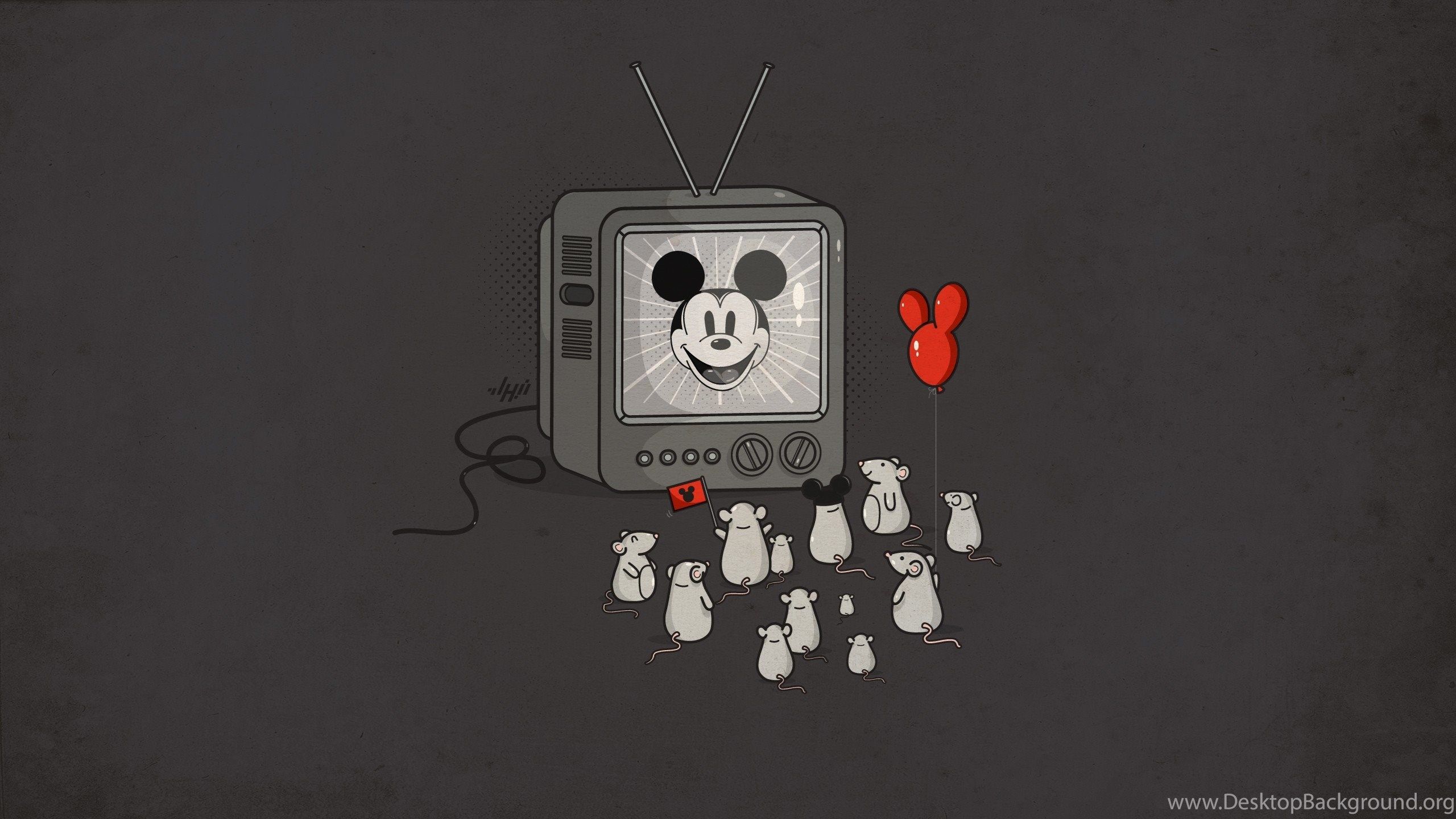 Topolino vintage TV cartone, 2560x1440 2K, Desktop
