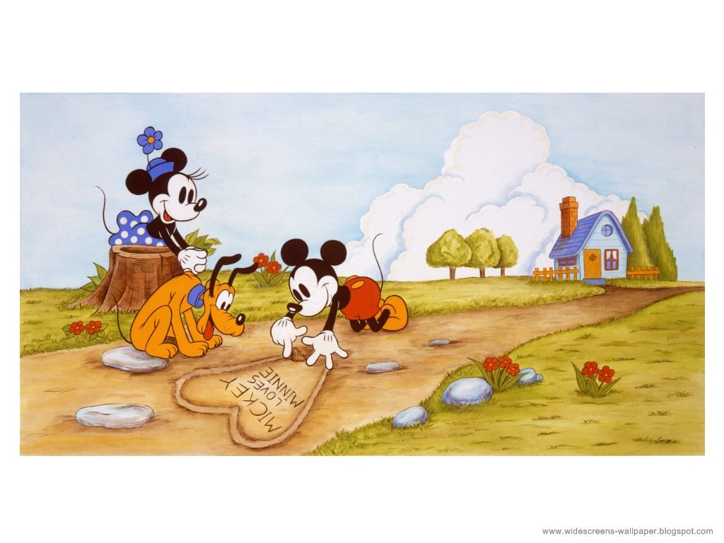 Topolino Minnie Pluto vintage, 1024x768 HD, PC
