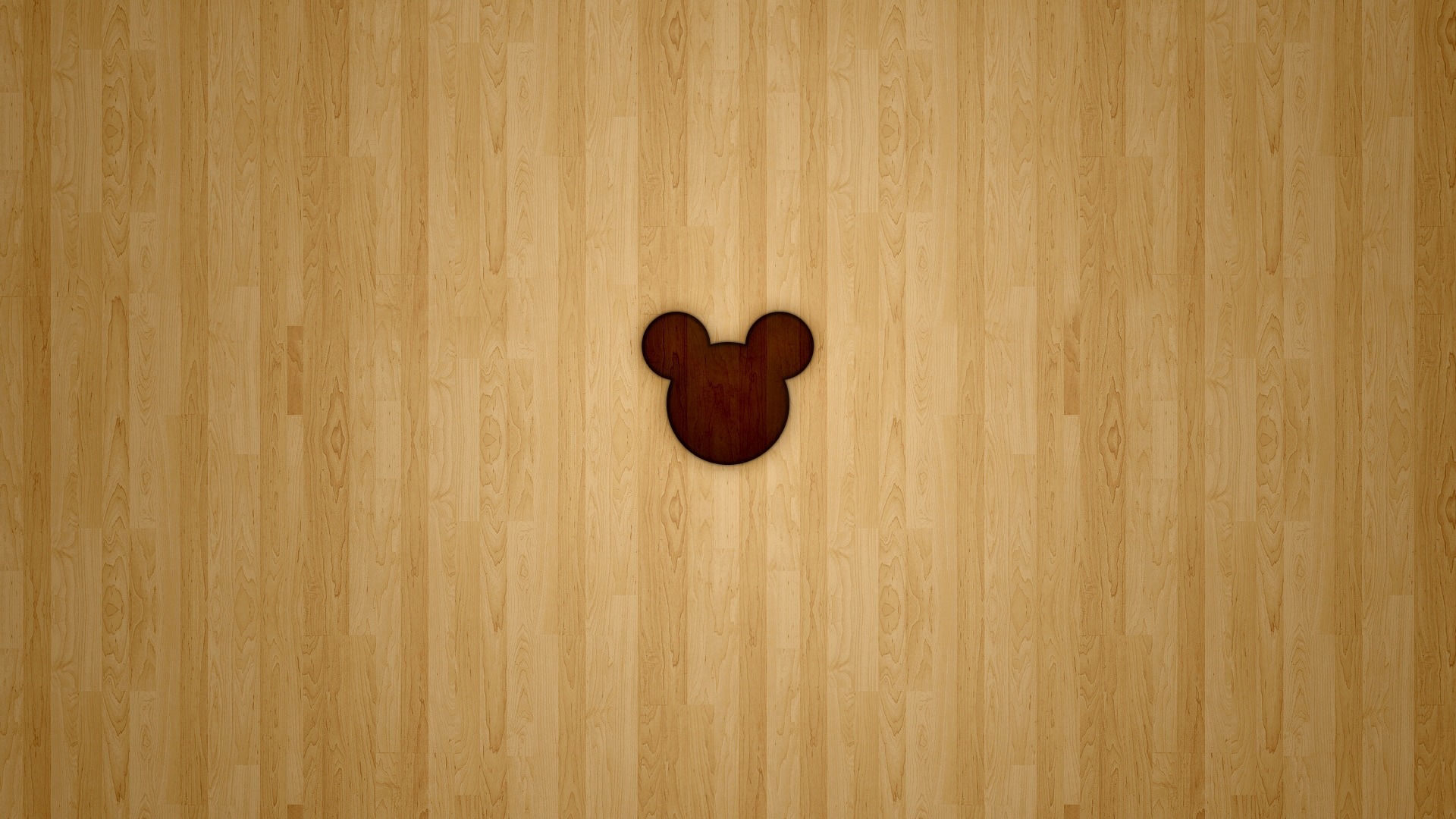 Sagoma Topolino su legno, 1920x1080 Full HD 1080p, Laptop