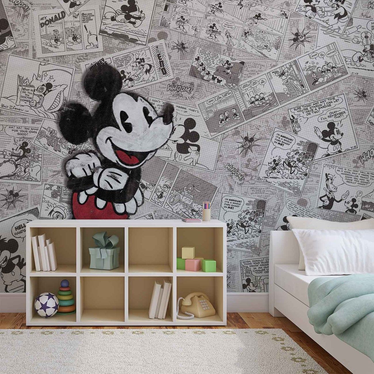 Topolino fumetti vintage bianco nero, 1300x1300 720p, Laptop