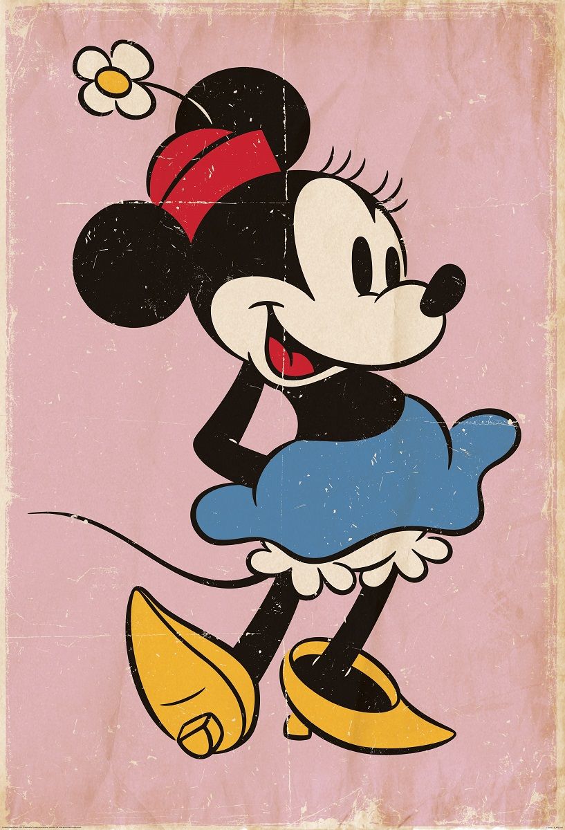 Minnie Mouse vintage rosa, 817x1200 Full HD Verticale, Smartphone