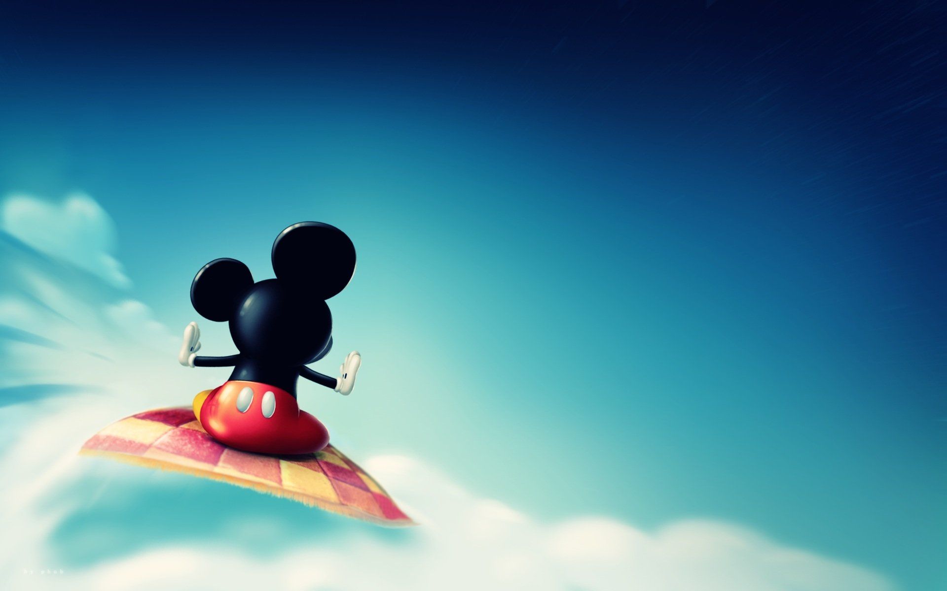 Topolino su tappeto volante, 1920x1200 WUXGA, PC