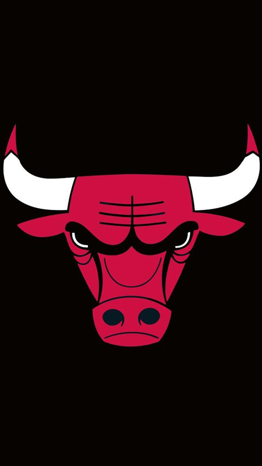 Logo Chicago Bulls toro rosso, 1080x1920 Verticale, Mobile