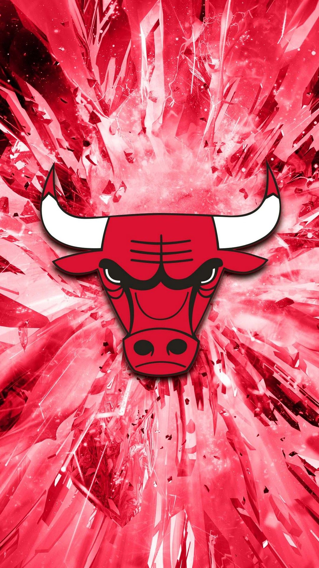 Logo Chicago Bulls astratto rosso, 1080x1920 Full HD Verticale, Samsung Galaxy